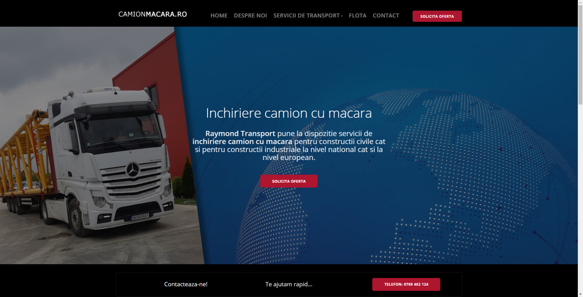 Cauti sa inchiriezi un camion cu macara?