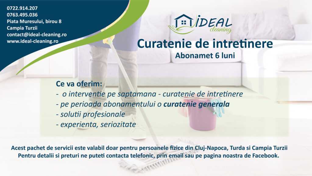 Firmele de curatenie ofera rezultate exemplare