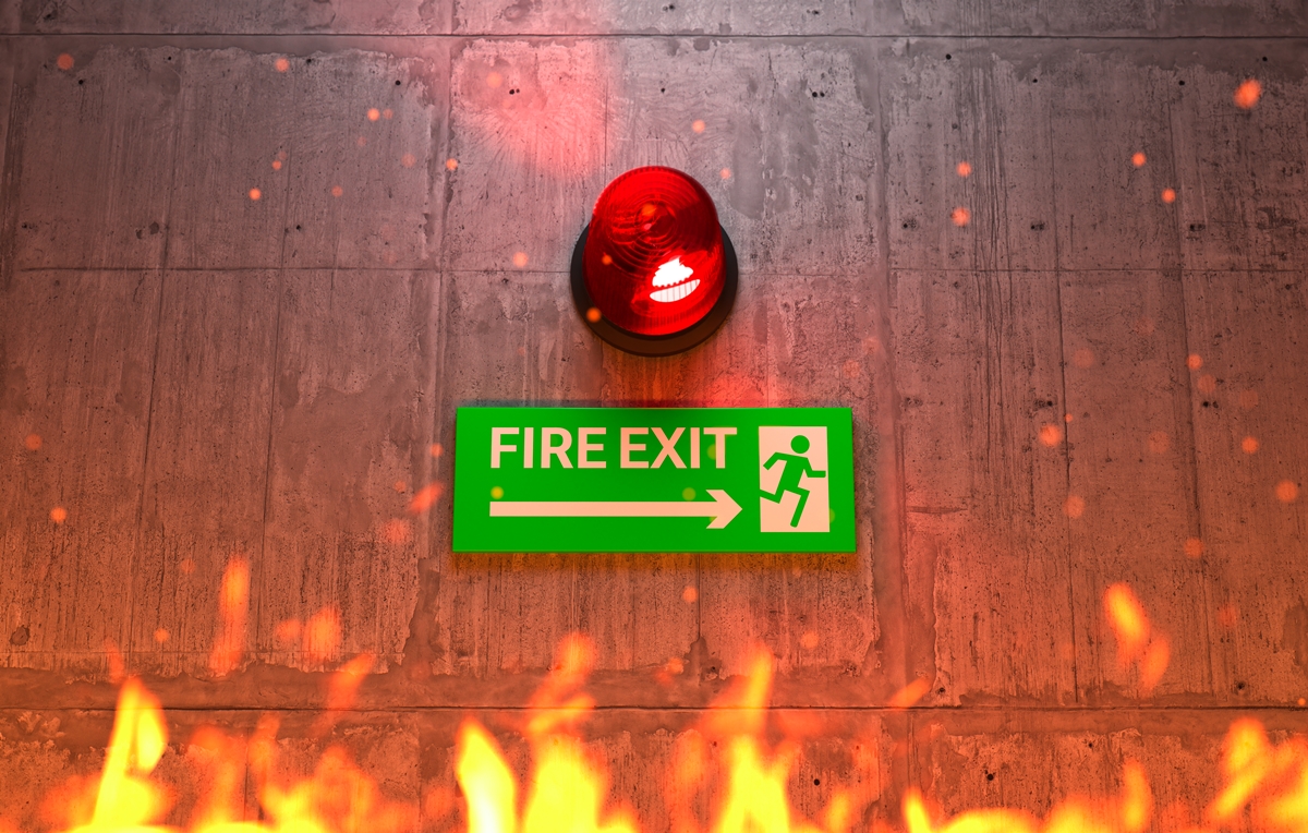 alarmare incendiu