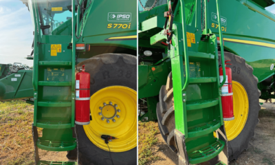 Stingătoare de incendiu în industria agricolă. Ce montezi pe combină ca să nu pierzi utilajul și recolta?